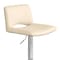 Armen Living Thierry Adjustable Swivel Cream Faux Leather with Walnut Back and Chrome Bar Stool LCTHBAWACR - alternate 8